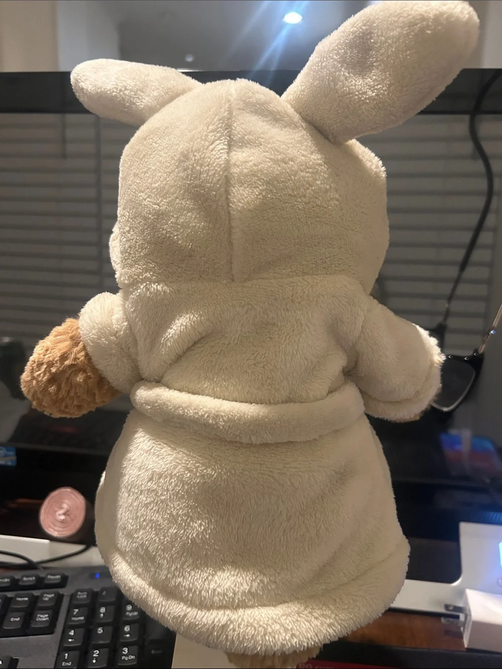 Jellycat Tan Bear in Cream Robe Plush
